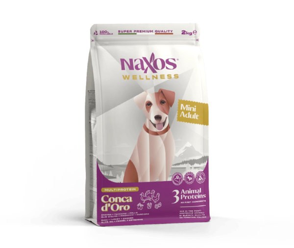 Naxos Adult Mini Conca d'Oro корм для маленьких дорослих собак з качкою, індичкою, куркою