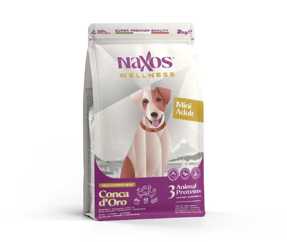 Naxos Adult Mini Conca d'Oro корм для маленьких дорослих собак з качкою, індичкою, куркою