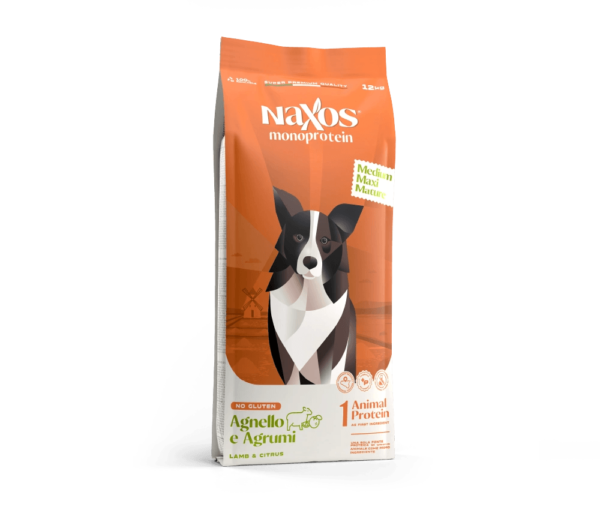 Naxos Mature Medium/Maxi Lamb and Citrus для старших собак (6 років і старше) з бараниною та гранатом